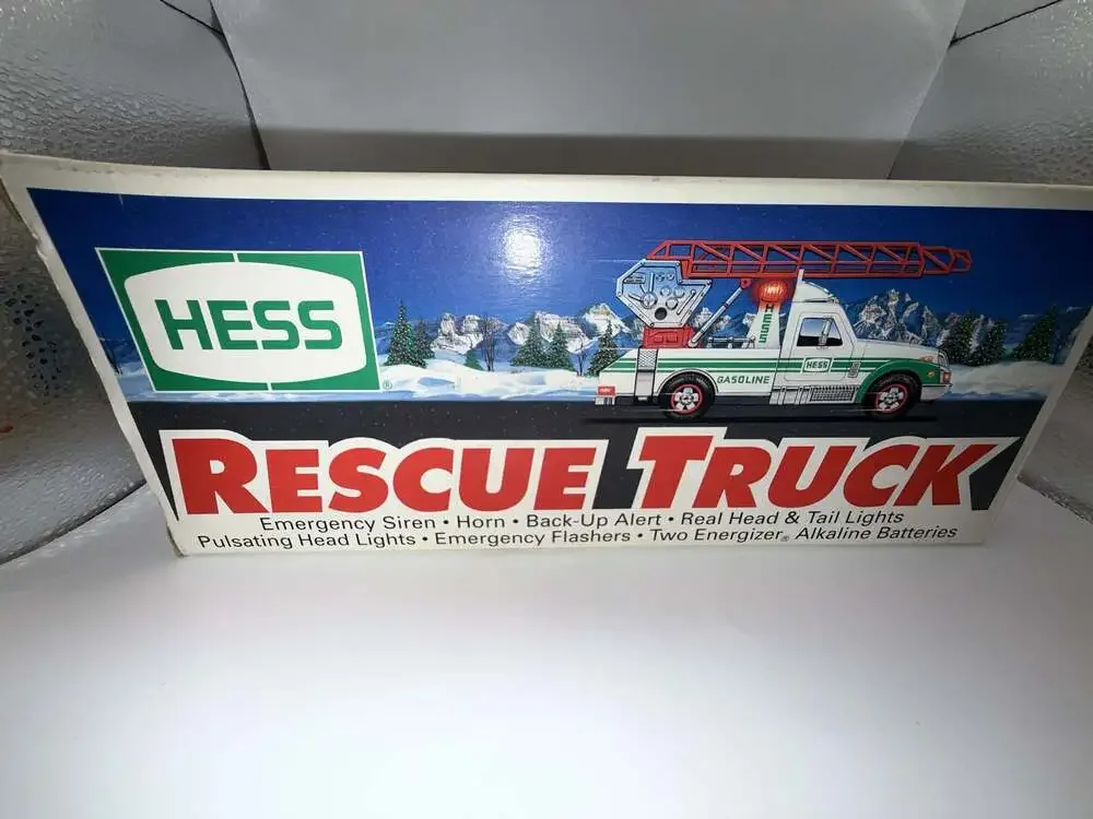 1994 Hess Rescue Truck Toy with Original Box
